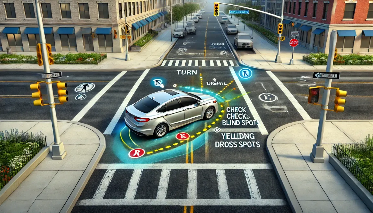 汽車右轉教學：教你安全又順暢地完成右轉動作！