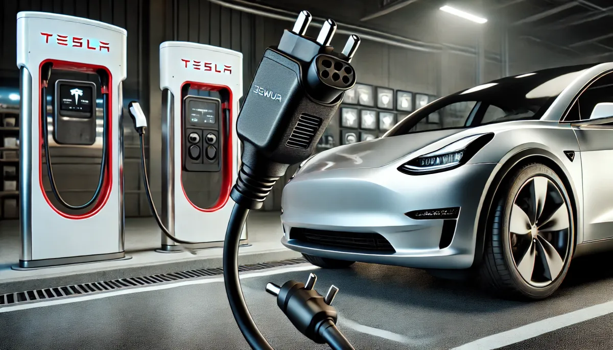 特斯拉車主救星！CCS1/CCS2快充轉接頭開箱實測，充電速度驚人！