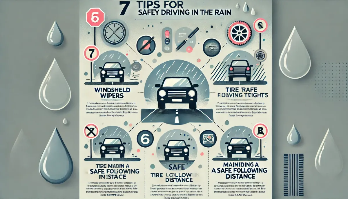 雨天行車安全指南：7個步驟讓你安全抵達目的地！