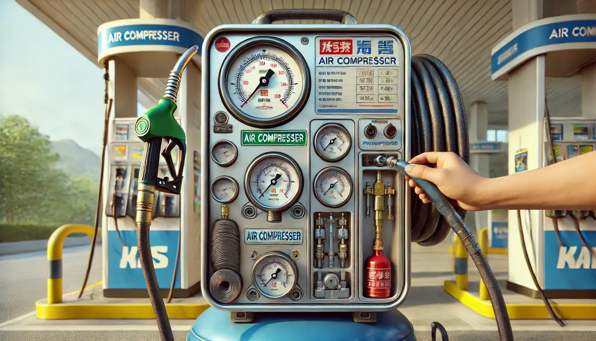 加油站打氣機教學：教你輕鬆搞定輪胎胎壓！新手也能快速上手！