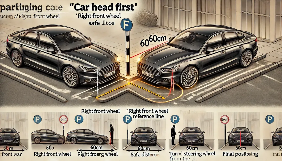 開車路邊停車總是歪七扭八？Mark教你「車頭先進」停車法，輕鬆停進60公分安全距離！