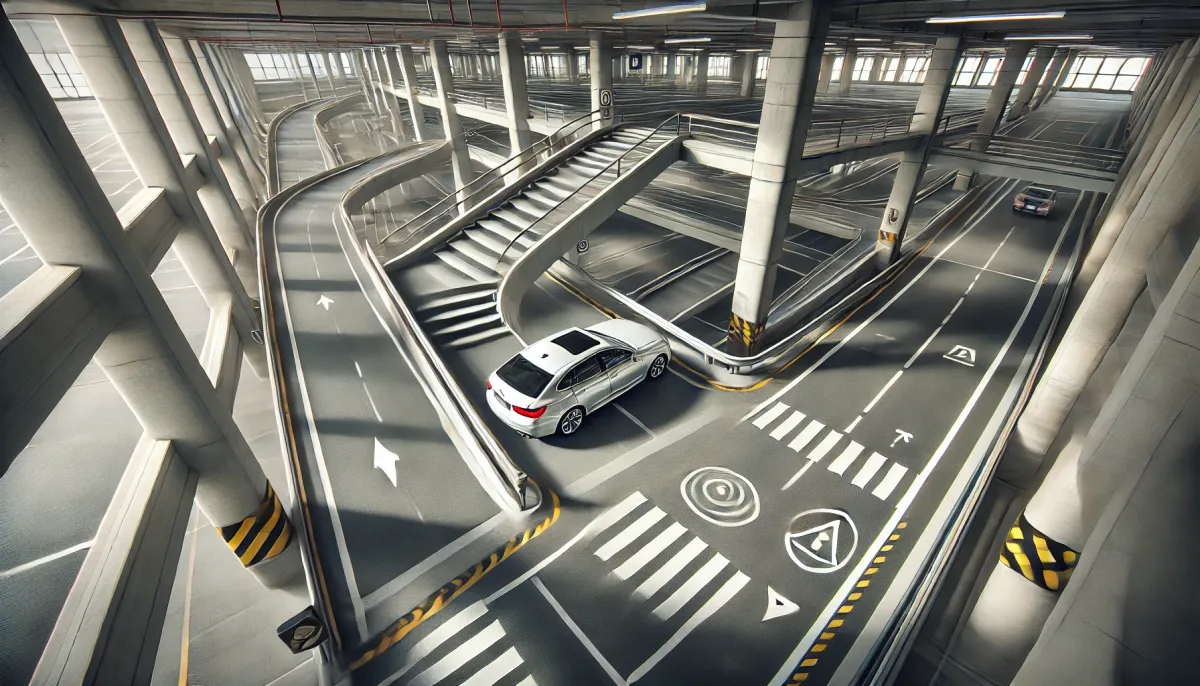 賣場停車場彎道駕駛教學：新手駕駛必看！避免擦撞的秘訣！