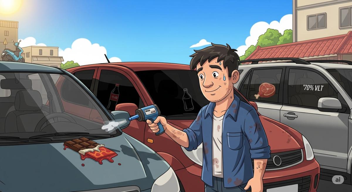 哇咧！隔熱紙新規定殺到！Mark師傅實測丹龍BR，透明也能擋太陽？