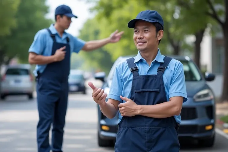 倒車指揮達人養成術：從「肉靶子」變成安全守護神！